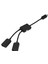 Mikro USB Ana Kablo, Mikro USB Erkek - 2x Tip A Çift USB Dişi Otg Adaptör Dönüştürücü Hub, Android Tablet Pc ve Akıllı Telefon Için Siyah (Yurt Dışından) 3