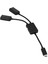 Mikro USB Ana Kablo, Mikro USB Erkek - 2x Tip A Çift USB Dişi Otg Adaptör Dönüştürücü Hub, Android Tablet Pc ve Akıllı Telefon Için Siyah (Yurt Dışından) 4