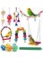 Kuş Oyuncakları Papağan Salıncak Oyuncakları Evcil Hayvan Kuş Kafesi Oyuncakları Çiğneme Asılı Çan Oyuncaklar Papağan Cockatiel Conures Aşk Kuşları ile Uyumlu (Yurt Dışından) 2