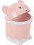 2x Yaratıcı Sevimli Masaüstü Çöp Masaüstü Kapaklı Küçük Kağıt Sepeti Mini Çevirme Plastik Çöp Tenekesi Pembe (Yurt Dışından) 3