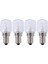 4x E14 Yüksek Sıcaklık Ampul 500 Derece 25W Halojen Kabarcık Fırın Ampul E14 250V 25W Kuvars Ampul (Yurt Dışından) 1