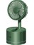 Katlanabilir Masa Fanı USB Şarj Edilebilir Nemlendirici 360 Derece Sallayarak Kafa Mini Hava Soğutucu-Yeşil (Yurt Dışından) 5