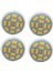 4x 6W GU4(MR11) LED Spot Işığı MR11 12 Smd 5730 570 Dc 12V, Sıcak Beyaz (Yurt Dışından) 1