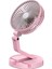 Mini Katlanır Fan Masa Lambası Telefon Tutucu Taşınabilir Masa Duvara Monte Soğutma Elektrikli 3 Hız Ayarlanabilir (Pembe) (Yurt Dışından) 2