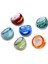 6 x Lampwork Cam Bant Halkaları 17-19MM Çok Renkli Sıcak (Yurt Dışından) 1