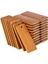 100 Adet 45X20MM Dikdörtgen Ahşap Etiketler Anahtarlık Yüzükler, Bambu Bitmemiş Ahşap Anahtarlık Etiketi (Yurt Dışından) 1