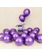 100 Adet 10 Inç Metalik Lateks Balonlar Kalın Krom Parlak Metal Inci Balon Globos Parti Dekoru Için - Mor (Yurt Dışından) 5