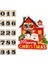 Декоративные Подарки,parti Kahve Evi Için Noel Advent Takvimi, Noel Sloganı Süsleri Noel Baba Ren Geyiği Kardan Adam Mutlu (Yurt Dışından) 1