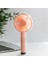 Kat El Elektrikli Mini Fan USB Şarj Edilebilir Taşınabilir Küçük Soğutucu Ev Ofis Masaüstü 3 Hız, Pembe (Yurt Dışından) 1