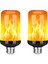 Декоративное Освещение,2x LED Alev Efektli Ampul E27, Dekoratif Titreyen Gerçekçi Yangın Işık Ampul, Festival Dekorasyon Lambası, Siyah-B (Yurt Dışından) 5