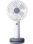 Taşınabilir El Fan Mini USB Kişisel Masa Masası 3 Hızlı Hava Soğutucu Açık Seyahat Için Gece Işık Tabanı Ile, Beyaz (Yurt Dışından) 2
