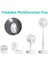 Masa Masası Fanı, Taşınabilir Fan USB Şarj Edilebilir Katlanabilir Açık Seyahat 4 Hız Ayarlanabilir Yükseklik Kafa Sessiz (Yurt Dışından) 5