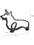 Metal Köpek Minimalist Sanat Duvar Heykel, Minimalist Köpek Hattı Duvar Sanatı, Modern Minimalist Ev Dekor Oturma Odası Dekoru (Yurt Dışından) 2
