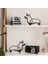 Metal Köpek Minimalist Sanat Duvar Heykel, Minimalist Köpek Hattı Duvar Sanatı, Modern Minimalist Ev Dekor Oturma Odası Dekoru (Yurt Dışından) 5