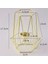 Oturma Odası ve Banyo Dekorasyonları Için 12'li Altın Geometrik Metal Tealight Mumluk Seti (Yurt Dışından) 1