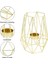 Oturma Odası ve Banyo Dekorasyonları Için 12'li Altın Geometrik Metal Tealight Mumluk Seti (Yurt Dışından) 2