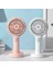 Ev Için Taşınabilir El Mini Fan Şarj Edilebilir Klima Masa USB Fanlar Dahili Pil Beyaz (Yurt Dışından) 4