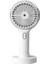 Ev Için Taşınabilir El Mini Fan Şarj Edilebilir Klima Masa USB Fanlar Dahili Pil Beyaz (Yurt Dışından) 5