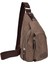 Kahverengi Sıcak Rahat Uni Kanvas Göğüs Çantası Çok Fonksiyonlu Açık Hava Yürüyüş Spor Askılı Çanta Omuzdan Askili Çanta Sırt Çantası Cüzdan (Yurt Dışından) 3
