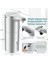 2x Sabunluk Otomatik - Fotoselli USB Şarj Edilebilir Elektrikli Köpük Sabunluk Ayarlanabilir Su Geçirmez 450ML Gümüş (Yurt Dışından) 3