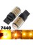 10X 7440 Canbus Süper Parlak Hata Ücretsiz LED Ampul T20 W21W 144 Smd Amber Ters Kuyruk Dönüş Sinyali Işık Için (Yurt Dışından) 1