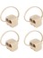 4x RJ11 6P4C 2 Yollu Çıkışlı Telefon Jakı Hattı Ayırıcı Adaptör Bej (Yurt Dışından) 1