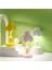 Avrupa Lotus Başucu Lambası Dekor Mini LED Gece Lambası Alışveriş Merkezi Odası Bar Ev Küçük Okuma Masası Işık-Gri Mavi (Yurt Dışından) 5