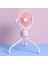 Mini Fan Şarj Edilebilir USB Taşınabilir El Tutucu Fonksiyonu ile Küçük Masaüstü Soğutma Fanları Pembe (Yurt Dışından) 1