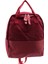 Edebi Kadife Sırt Çantası Kadın Basit Düz Renk Sırt Çantası Üniversite Lise Öğrencileri Şerit Kırmızı (Yurt Dışından) 2