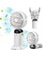 Mini El Fanı, Taşınabilir Kişisel Fan Asılı Boyun 90° Ayarlanabilir USB Şarj Edilebilir Küçük Masa Beyaz (Yurt Dışından) 4