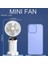 Mini El Fanı, Taşınabilir Kişisel Fan Asılı Boyun 90° Ayarlanabilir USB Şarj Edilebilir Küçük Masa Beyaz (Yurt Dışından) 5