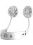 Taşınabilir Halter Fan 2 Fan Mini Asılı Boyun USB Şarj Edilebilir Kapak Soğutma Beyaz (Yurt Dışından) 5