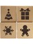 Хранение Продукции,60 Kraft Karton Ekmek Kurabiye Kutuları Set 4X4X2.5INCH Noel Cupcakes, Kurabiyeler, Brownies, Donutlar Için Otomatik Açılır Pencere (Yurt Dışından) 4