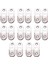 8x Oval Gardırop Asılı Ray Çubuk Uç Braketi Desteği Gümüş Ton Çifti (Yurt Dışından) 1