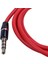 3.5mm 1/8 Inç Erkek - Erkek 4 Kutuplu Araba Aux Ses Kablosu Kablo Kayıt Kulaklık Kırmızı (Yurt Dışından) 4