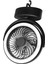 Taşınabilir Fan Şarj Edilebilir, 3000 Mah Pille Çalışan Masa Fanı LED Işıklı Fan Üzerinde Klipsli, 360° Döndürülebilir USB Küçük Fan (Yurt Dışından) 1