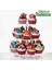 3 Katmanlı Akrilik Cupcake Standı, Doğum Günü, Bebek Partisi, Çay Partisi ve Düğün Dekoru Için Yuvarlak Kek Teşhir Standı (Yurt Dışından) 3