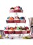 3 Katmanlı Akrilik Cupcake Standı, Doğum Günü, Bebek Partisi, Çay Partisi ve Düğün Dekoru Için Yuvarlak Kek Teşhir Standı (Yurt Dışından) 5