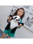 Kore Tarzı Çocuk Çantaları Yeni Stil Sırt Çantası Sevimli Panda Küçük Sırt Çantası Moda Erkek ve Kız Karikatür Peluş Çanta (Yurt Dışından) 4