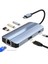 6'sı 1 Arada USB C Hub Yerleştirme Istasyonu Tip C USB Hub Usb3.0 RJ45 1000MBPS Sd Tf Kart Okuyucu Pd 100W Şarj Cihazı -Uyumlu (Yurt Dışından) 4