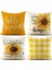 Yaz Yastık Kılıfları 18X18 12 Çiftlik Evi Atmak Yastıklar Yaz Süslemeleri Buffalo Ayçiçeği Yastık Kılıfı Set (Yurt Dışından) 5