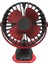 Kırmızı Taşınabilir Soğutma USB Fan 4 Hız 360 Derece Çok Yönlü Dönüş Şarj Edilebilir Hava Şarj Masaüstü Klipsi (Yurt Dışından) 4