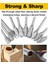 30 Adet Çift Kesim Titanyum Karbür Döner Çapak Seti - 1/8 Inç (3mm) Sap ve 1/4 Inç (6mm) Kafa Boyutu Tungsten Karbür (Yurt Dışından) 5