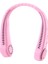 Taşınabilir Yapraksız Asılı Boyun Fanı USB Şarj El Öğrenci Tembel Küçük Mini Elektrikli Fan-Pembe (Yurt Dışından) 5