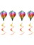 4pcs Balon Rüzgar Spinner Çizgili Rüzgar Tulumu Balon Yard Dekor Spiral Balon Fırıldak (Yurt Dışından) 1