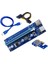 006C Pcie 1x A 16X Express Yükseltici Kart Grafik Pci-E Yükseltici Genişletici 60 cm USB 3.0 Kablo Sata A 6pin Güç Para Btc Madencilik (Yurt Dışından) 1