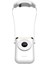 Mini Boyun Fanı Taşınabilir Bladeless USB Şarj Edilebilir Dilsiz Spor Hayranları Açık Ayrı Yarıiletken Soğutma Beyaz (Yurt Dışından) 2