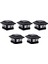 5x Güneş Direk Başlığı Işıkları 2 Aydınlatma Modu LED Güverte Çit Başlığı Işıkları 4x4 Ahşap Direkler Için Bahçe Dekorasyon Sıcak Siyah (Yurt Dışından) 1