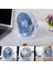 D602 Küçük Fan, Mini Taşınabilir 5 Inç Vantilatör Bıçağı 3 Hız Ayarlanabilir 360 Derece Dönen (Şarj Edilebilir, Pembe) (Yurt Dışından) 4