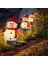 kardan Adam Güneş Işıkları Noel Güneş Enerjili LED Kardan Adam Işık Dekor Açık Bahçe Bahis Lambaları Noel Sarı (Yurt Dışından) 3
